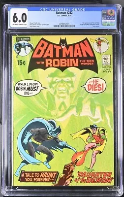 Buy Batman #232 Cgc 6.0 Ow/wh Pages // 1st Appearance Of Ra's Al Ghul Dc Comics 1971 • 478.91£
