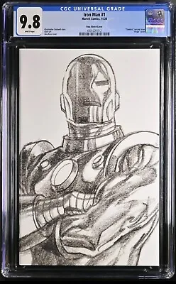 Buy Iron Man #1 ~ 1:100 Alex Ross Timeless Sketch Variant~ CGC 9.8 WP • 150£