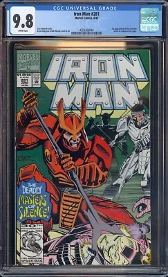 Buy Iron Man #281 CGC 9.8 (1992) 1st Cameo War Machine Appearance!L@@K! • 160.69£