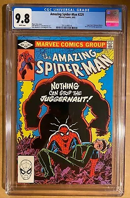 Buy Amazing Spiderman 229 Cgc 9.8! (1982) • 219.78£