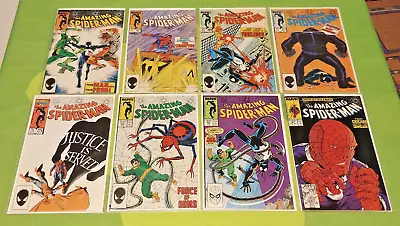 Buy Amazing Spider-Man Comic Lot (8) 266-267, 269, 271, 278, 296-297, 307 1985-1988 • 59.38£