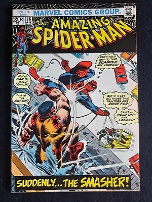 Buy Amazing Spider-Man 116 Marvel 1973 1st Appearance The Smasher • 14.39£