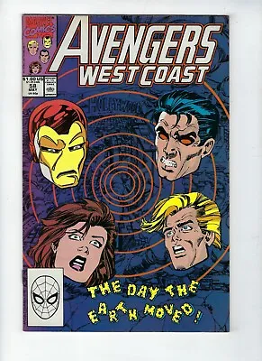 Buy AVENGERS WEST COAST # 58 (The Day The Earth Moved, MAY 1990) VF • 2.95£
