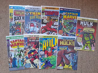 Buy Marvel True Believers Set Hulk/Captain Marvel/Thing/Champions (8 Comics) - New • 10£