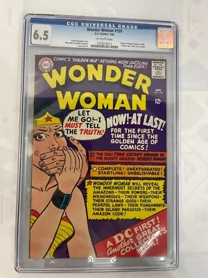 Buy DC COMICS WONDER WOMAN #159 1/66 OFF-WHITE PAGES CGC 6.5 (se) (PBR090219) • 213.72£