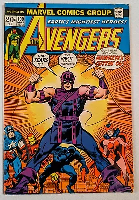 Buy Avengers 109 FN 6.0 Hawkeye Quits Avengers 1st App Imus The Champion Key Issue  • 9.19£