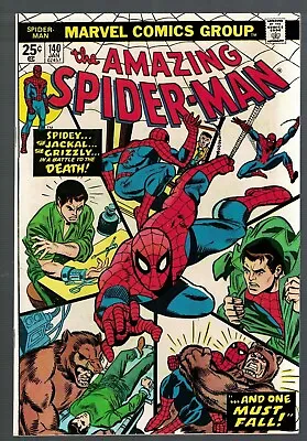 Buy Marvel Comics Amazing Spiderman 140 5 VFN 8.0 1975 One Must Fall • 58.99£