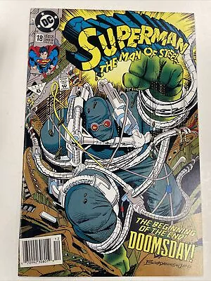 Buy Superman The Man Of Steel # 18 Newsstand - 1st Full Doomsday NM/VF Hot Key!! • 15.98£