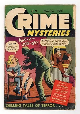 Buy Crime Mysteries #1 FR/GD 1.5 1952 • 367.63£