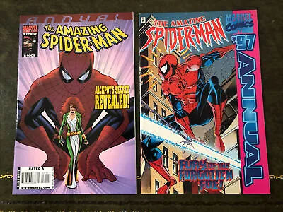 Buy AMAZING SPIDER-MAN ANNUALS X 2. #35 FROM 2008 AND ANNUAL 1997 • 7.50£