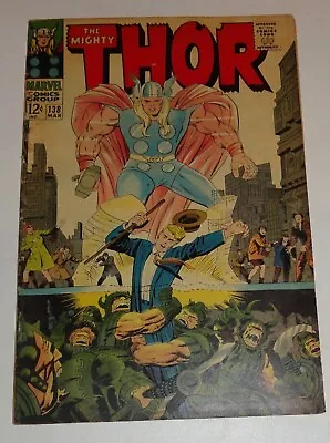 Buy Thor #138 Classic Cover Jack Kirby Classic 1967 Vg • 16.79£