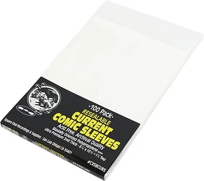 100-pack - Comic Book Sleeves with flap, thickness 50 micron, size 225 x  285 mm, Other Packaging