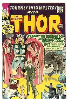 Buy Journey Into Mystery #113 4.5 // Origin Of Loki Marvel Comics 1965 • 100.74£