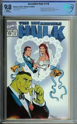 Buy Incredible Hulk #418 Cbcs 9.8 White Pages // Rick Jones + Marlo Chandler • 95.32£