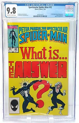 Buy Spectacular Spider-Man #92 CGC 9.8 1st Full Appearance Of The Answer Marvel • 99.93£