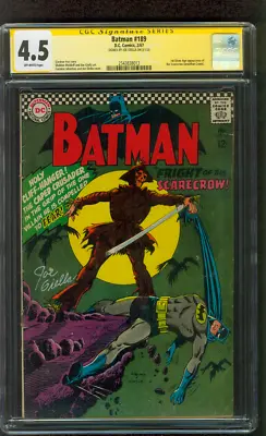 Buy Batman 189 CGC SS 4.5 Joe Giella 1st Scarecrow 2/1967 • 988.25£