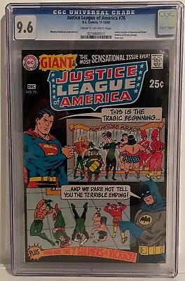 Buy Justice League Of America #76 - Cgc 9.6 - Giant Issue • 399£