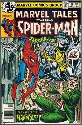 Buy Marvel Tales 101 Vs The Man-Wolf!  (rep Amazing Spider-Man 124)  1979 VF+ • 7.96£