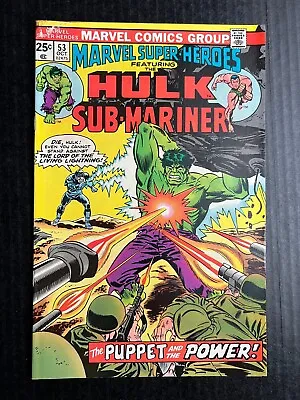 Buy MARVEL SUPER HEROES #53 September 1975 Tales To Astonish  #98 Reprint Hulk • 7.90£