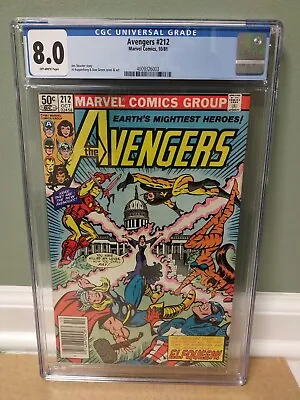 Buy The Avengers #212  CGC 8.0  Marvel Comics  1981  1st Appearance Elfqueen  🇺🇸  • 39.65£