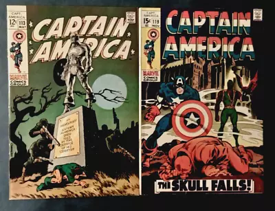 Buy Captain America 113&119   Comic Lot    Steranko      40%   OFF      Early Falcon • 47.97£