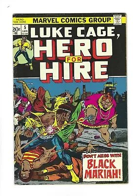 Buy Luke Cage, Hero For Hire #5   1st Black Mariah, 6.0 FN, 1973 Marvel • 23.71£