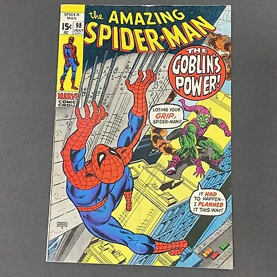 Buy Amazing Spider-Man #98 1971 1st Print Not Comic Code Approved Green Goblin • 56.90£
