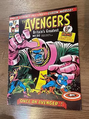 Buy The Avengers #20 - Marvel Comics - 1974 - British • 19.95£