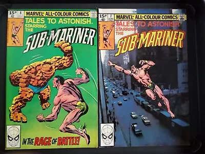Buy Marvel Comic Sub - Mariner # 7 June & 8 July 1980 • 9.88£