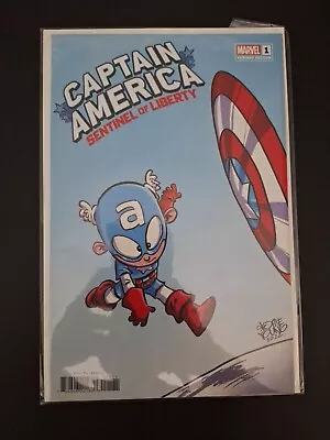 Buy Captain America Sentinel Of Liberty #1 Marvel Comics - Skottie Young Variant  • 4£