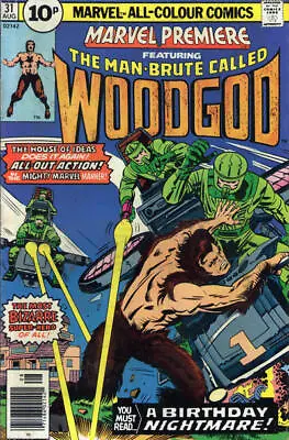 Buy Marvel Premiere (1972) #  31 UK Price (6.0-FN) Woodgod, Writing On Back Cover... • 8.10£