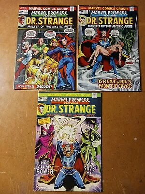 Buy MARVEL PREMIERE Featuring DR. STRANGE, ISSUES 7, 9 & 13, BRONZE AGE BEAUTIES! • 35.51£