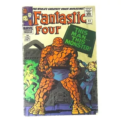 Buy Fantastic Four (1961 Series) #51 In Very Good + Condition. Marvel Comics [u| • 103.87£