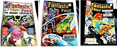 Buy FANTASTIC FOUR #24+74+98 (1964/1968/1970) 3 Marvel Comics Silver Surfer/Galactus • 64.99£
