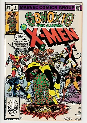 Buy Obnoxio The Clown #1 • 1983 Vintage Marvel •  Something Slimey This Way Comes!  • 0.99£