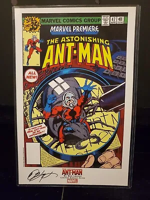 Buy BOB LAYTON  ANT-MAN Print, 11x17 SIGNED, Marvel Premiere 47, Limited  • 34.15£