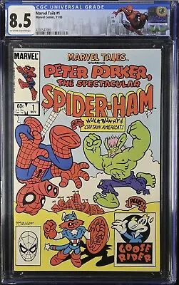 Buy MARVEL TAILS #1 (1983) CGC 8.5 VF+ 1st App Peter Porker/Spider-Ham🐷OW/W Pages • 55.56£