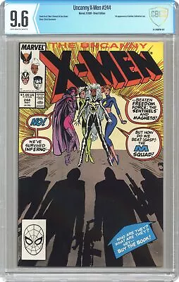 Buy Uncanny X-Men #244D CBCS 9.6 1989 23-3F9BF9F-017 1st App. Jubilee • 73.53£