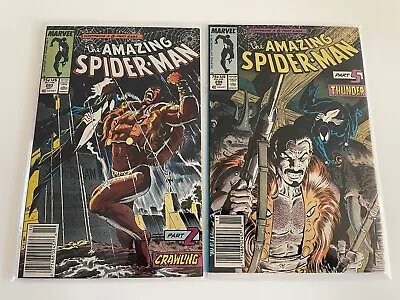 Buy The Amazing Spider-Man #293, 294 (1987) Kraven's Last Hunt Parts 2 & 5 Newsstand • 31.53£