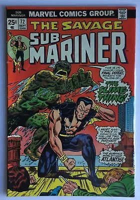 Buy Sub-Mariner #72 (Jan 1971, Marvel)  Hidden DC/Marvel Crossover! • 47.96£