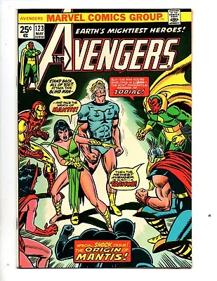 Buy Avengers #123  Vf 8.0  Avengers Vs Zodiac; Origin Of The Mantis  • 35.62£