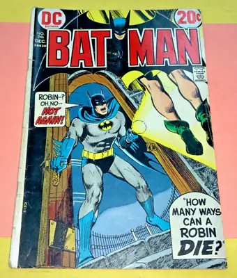 Buy VTG Dec. 1972 Vol. 33 No. 246 - DC Batman “How Many Ways Can A Robin Die?” AS IS • 19.77£