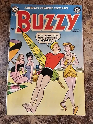 Buy Buzzy #51 (1952) Rare Golden Age DC Comics Teen Good Girl Humor VG • 23.72£