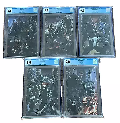 Buy Venomverse # 1,2,3,4,5 Clayton Crain Virgin Variant Set CGC 9.8 LE600 Spider-Man • 540.41£