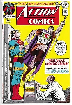 Buy Action Comics #404 Vf- 7.5 Bigger And Better! Clark Kent Killed! Bronze Dc! • 31.62£