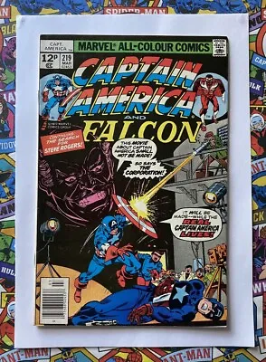 Buy Captain America #219 - Mar 1978 - Red Skull Appearance! - Vfn+ (8.5) Pence Copy! • 5.99£