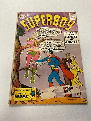 Buy Superboy #78 1960 Mr Myxzptlk Origin Superbaby Curt Swan Dc Comic Mj • 48.20£
