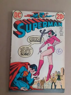 Buy Superman No 261. Nick Cardy  Dominatrix Cover. Star Sapphire. VG  1973 DC Comic  • 30.99£
