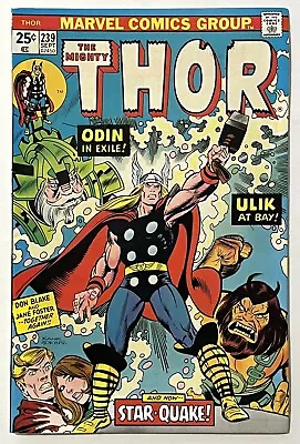 Buy Thor #239 - Marvel Comics 1975 - F/VF - 1st Team Appearance Of Heliopians - KEY • 6.38£