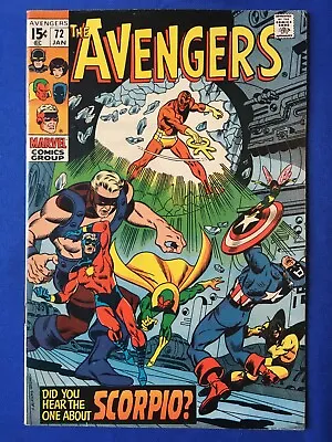 Buy Avengers #72 VFN- (7.5) MARVEL 1st App Zodiac ( Vol 1 1970) (2) • 34£